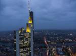 Aussicht von dem Main Tower, Frankfurt am Main.