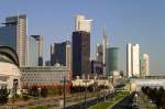 Die Frankfurter Skyline im Oktober 2007.