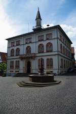 Lich, Rathaus, Unterstadt 1, erbaut von 1848 bis 1849 in Palazzo Art, Kreis   Gieen (31.05.2009)