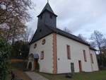 Harbach, evangelische Kirche, erbaut um 1250, Umbau 1775 (31.10.2021)