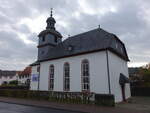 Wetterfeld, evangelische Kirche, Chorturm um 1300, Langschiff erbaut von 1747 bis 1749 (31.10.2021)
