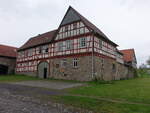Londorf, Wirtschaftshof von Schloss Londorf in der Burgstrae (30.04.2022)