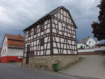 Krumbach, Fachwerkhaus in der Marburger Strae (16.05.2022)
