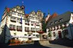 Bad Hersfeld, Rathaus im Weserrenaissance Stil, erbaut 1371 im gotischen Stil,   umgebaut von 1607 bis 1612 (05.07.2009)