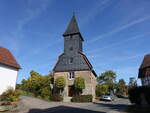 Leckringhausen, evangelische Hugenottenkirche, erbaut von 1768 bis 1774 (09.10.2022)