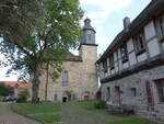 Kloster Lippoldsberg, romanische Basilika, erbaut bis 1151 (30.09.2023)