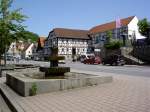 Am Marktplatz von Reichenbach im Lautertal (09.06.2014)