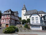 Haiger, Pfarrhaus und evangelische Stadtkirche am Markt (27.06.2026)