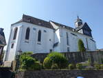 Herborn, evangelische Stadtkirche, Chor erbaut 1318, Langhaus erbaut von 1598 bis 1601, Westturm erbaut 1822 (27.06.2026)