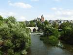 BLICK AUF WETZLAR MIT LAHN/LAHNWEHR/LAHNBRCKE UND DOM  Immer einen Abstecher wert...von der Straenbrcke ber die LAHN bietet sich dieser traumhafte  Blick ber den