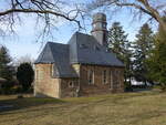 Albshausen, evangelische Dorfkirche, erbaut von 1923 bis 1930 durch den Baumeister Ludwig Hofmann (12.03.2022)