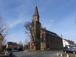 Biskirchen, evangelische Kirche, erbaut von 1868 bis 1870 durch Friedrich August Stüler (12.03.2022)