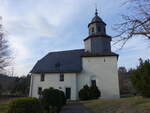 Bonbaden, evangelische Kirche, Wehrkirche mit sptromanischen Chorturm, erbaut im 11.