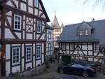 Braunfels, Fachwerkhuser in der Belzgasse (12.03.2022)