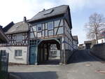 Krffelbach, Fachwerkhaus von 1666 in der Kirchstrae (12.03.2022)