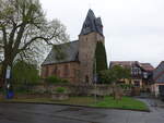 Wenkbach, evangelische Kirche, Wehrkirche erbaut im 12.