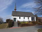 Dietenhausen, evangelische Dorfkirche in der Atzbachstrae (12.03.2022)