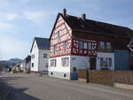 Selbenhausen, Fachwerkhaus in der Schulstrae (13.03.2022)