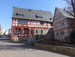Niederbrechen, altes Rathaus, erbaut 1700 als kurtrierisches Amts- und Zehnthaus (19.03.2022)