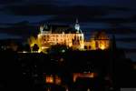 Marburger Schloss in einer kurzen Sommernacht.