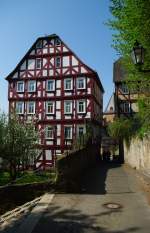 Marburg, Fachwerkhaus in der Kugelgasse (13.04.2009)