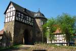 Tor der Burg Schweinsberg, erbaut 1482, Kreis Marburg (13.04.2009)