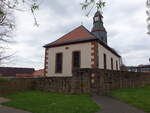 Betziesdorf, sptbarocke evangelische Kirche, erbaut 1789 (01.05.2022)