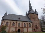 Niederasphe, evangelische Kirche, Kirchturm aus dem 14.