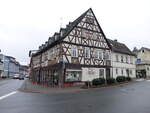 Bad Schwalbach, schnes Fachwerkhaus in der Adolfstrae (29.01.2022)