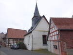 Dasbach, evangelische Dorfkirche und Backhaus (29.01.2022)