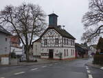 Langenseifen, historisches Rathaus in der Lorcher Strae (29.01.2022)