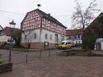 Neuhof, Alte Dorfschule in der Orchideenstrae (29.01.2022)