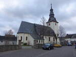 Laufenselden, evangelische Kirche, sptromanische Saalkirche (30.01.2022)