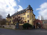 Winkel, Schloss Vollrads, Hauptbau und Haupttor, erbaut ab 1684 (30.01.2022)