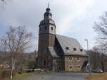 Michelbach, evangelische Kirche, erbaut von 1907 bis 1908 durch Ludwig Hofmann (20.03.2022)
