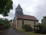 Gilsa, evangelische Kirche, Saalbau mit Dachreiter von 1719 (05.08.2022)