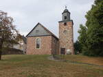 Singlis, evangelische Kirche in der Dorfstrae, erbaut von 1700 bis 1710 (05.08.2022)