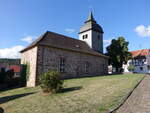 Kerstenhausen, evangelische Kirche, erbaut 1742 (06.08.2022)