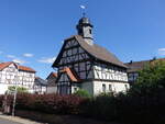 Beuern, evangelische Fachwerkkirche, erbaut 1690 (07.08.2022)