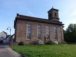 Loshausen, evangelische Kirche, klassizistische Saalkirche, erbaut von 1835 bis 1838 (14.05.2022)