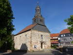 Merzhausen, evangelische Dorfkirche, erbaut 1783 (15.05.2022)