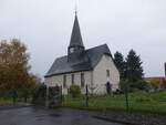 Flensungen, evangelische Kirche, Saalkirche aus dem 14.