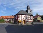 Kestrich, evangelische Fachwerkkirche, erbaut von 1772 bis 1773 (14.05.2022)