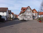 Oberdnzebach, Fachwerkhuser in der Borngasse (17.03.2024)