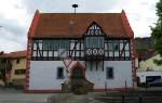 Rathaus von Mnzenberg am Marktplatz, erbaut im 16.