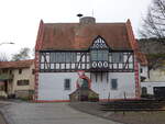 Mnzenberg, altes Rathaus am Marktplatz (01.11.2021)