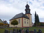 Ober-Hrgern, evangelische Kirche, erbaut 1729 (01.11.2021)