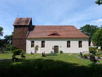 Doms�hl, evangelische Kirche, mittelalterlicher Feldsteinbau, erweitert 1840 (21.06.2026)