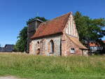 Dreil�tzow, evangelische Kirche, Feldsteinkirche mit Backsteingiebel aus dem 15.