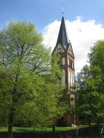 Kirche zu Leusso (LWL) an der Strae L 4 von Ghlen nach -Leussow, 05.05.2010